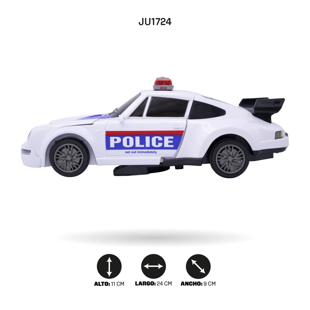 COCHE DE POLICÍA TRANSFORMANTE (SPRAY) [FS238-28]