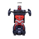 ROBOT TRANSFORMADOR CARRO POLICIA DE PILAS [FW338-6A]