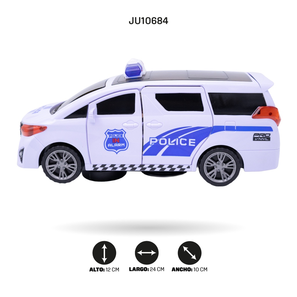COCHE DE POLICÍA ELÉCTRICO CON LUCES [4545-2]