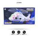 HELICÓPTERO ELÉCTRICO UNIVERSAL CON MÚSICA Y LUZ EN SPRAY (POLICÍA) [8842]