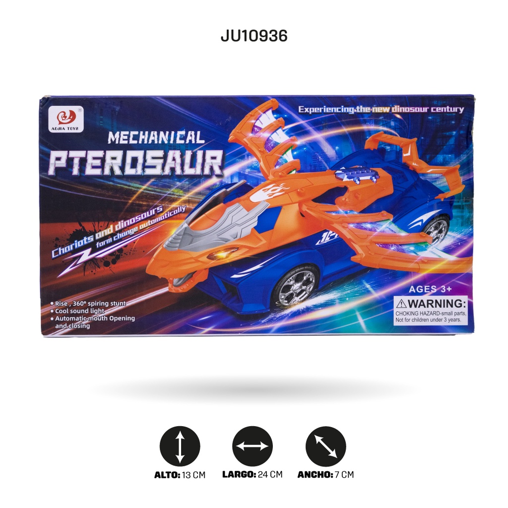 CARRO DINOSAURIO CON LUZ Y SONIDO [8811-7]