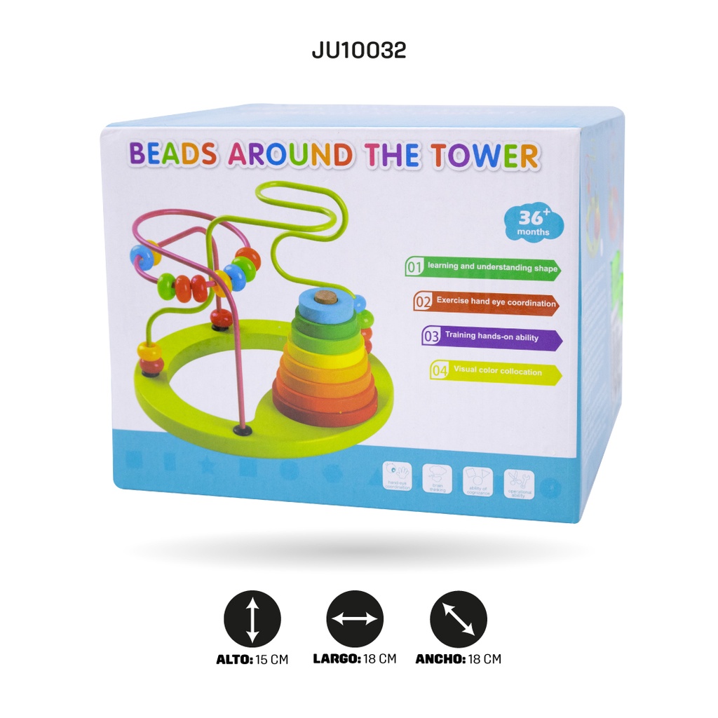 8649 CUENTAS ENROLLABLES EN FORMA DE TORRE [1970-160]