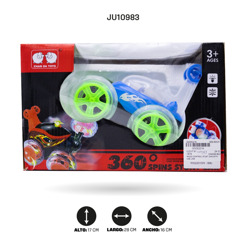 CARRO DE ACROBACIA CON LÍNEA USB [008-360VX]