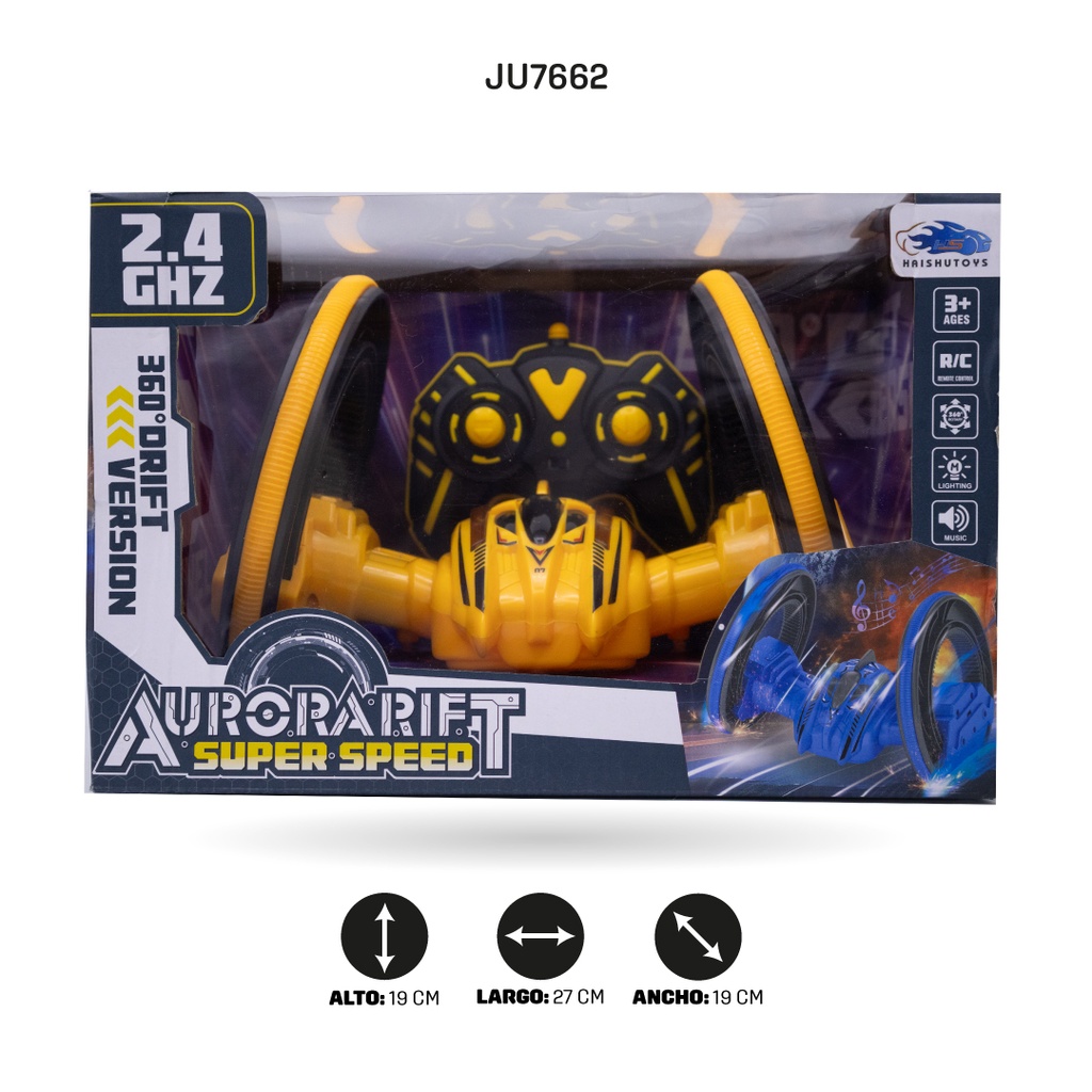 CARRO ACROBÁTICO RADIO CONTROL, CON CABLE USB [HS007-3C]