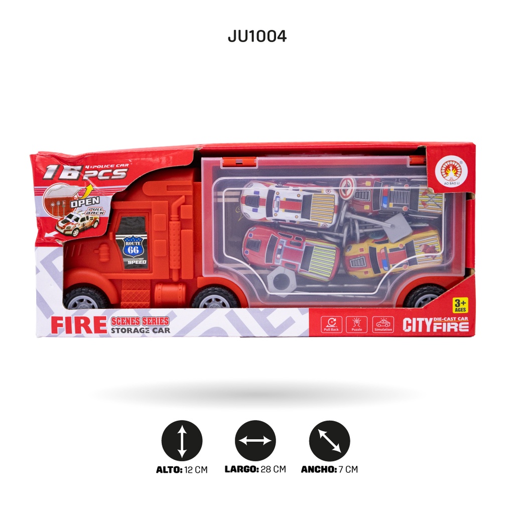 CAMIÓN DE RETROCESO CONTENEDOR BOMBEROS [ABL887-2]