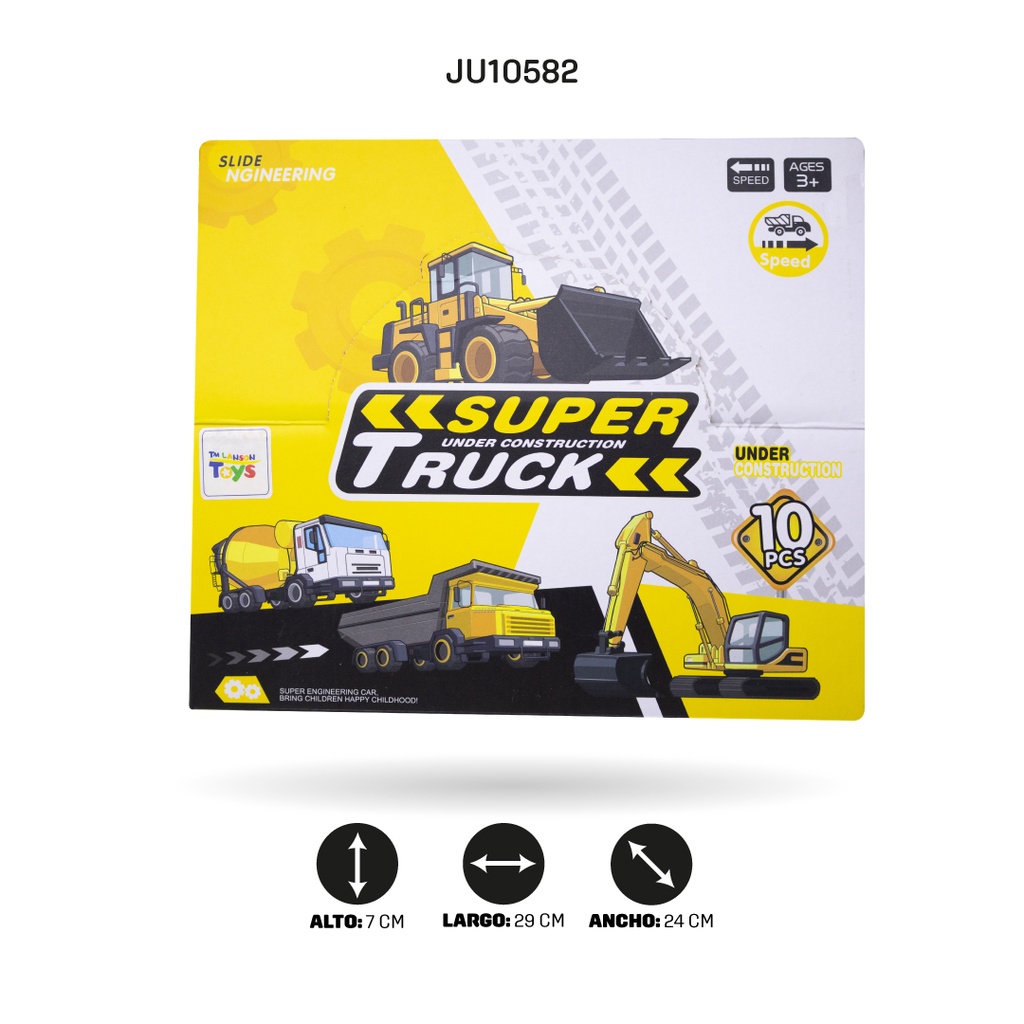 CONJUNTO DE COCHES DE CONSTRUCCIÓN DISPLAY X1O UND [990-30]