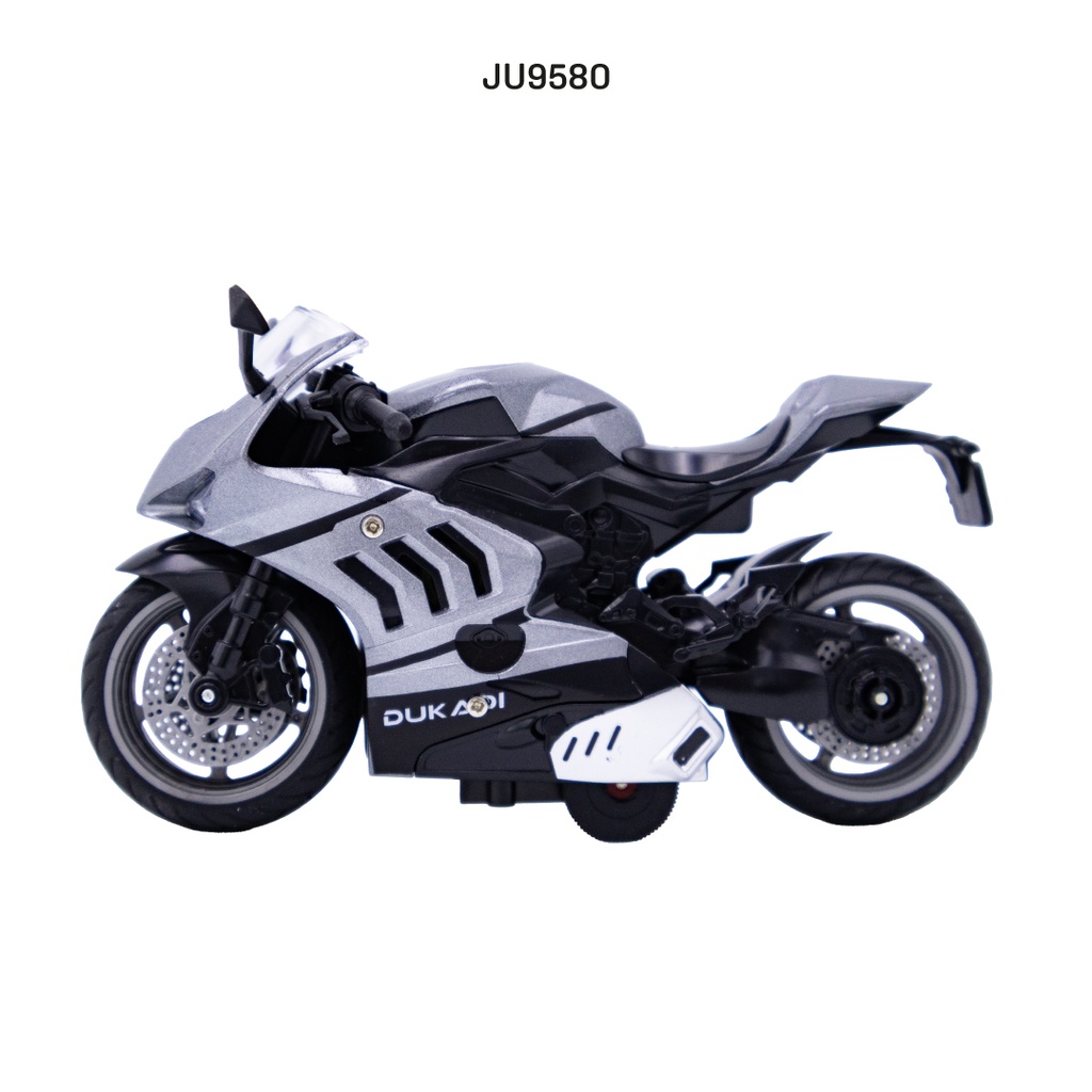 MOTOCICLETA DE ALEACIÓN ESCALA 1:12 (DUCATI) LUCES Y MÚSICA [CH777-1]