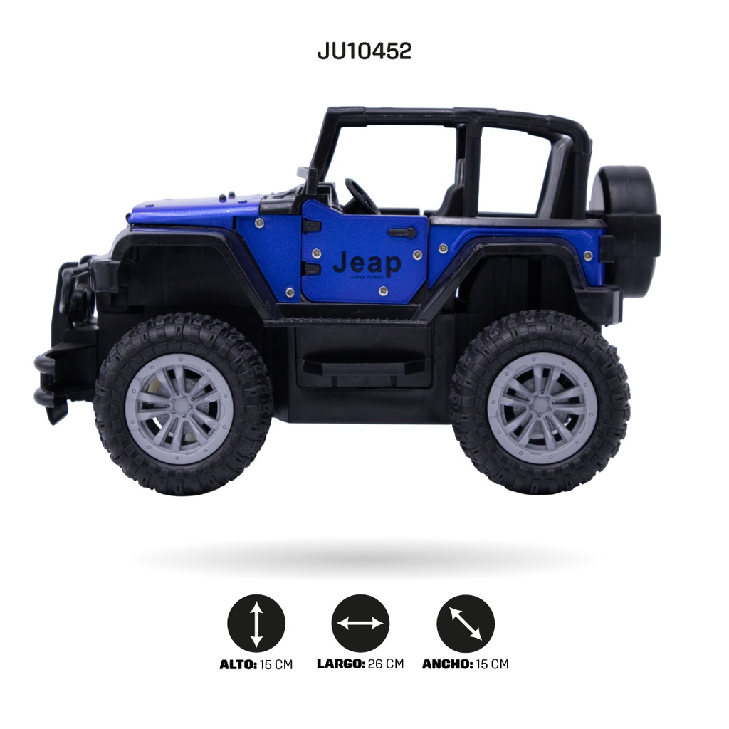 COCHE DE TRAVESÍA FUNDIDO A PRESIÓN CON RADIO CONTROL DE 4 FUNCIONES, CON LÍNEA USB [690]