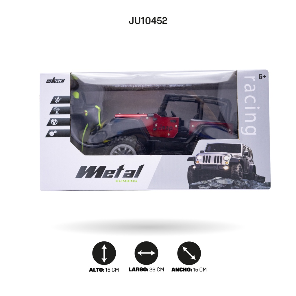 COCHE DE TRAVESÍA FUNDIDO A PRESIÓN CON RADIO CONTROL DE 4 FUNCIONES, CON LÍNEA USB [690]