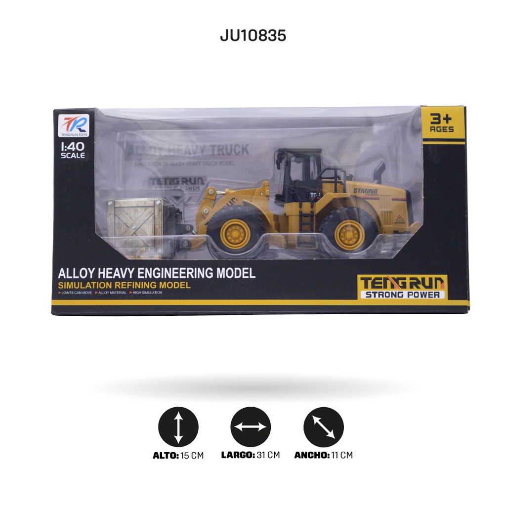 CARRETILLA ELEVADORA DE ALEACIÓN 1:40 [292H-49]