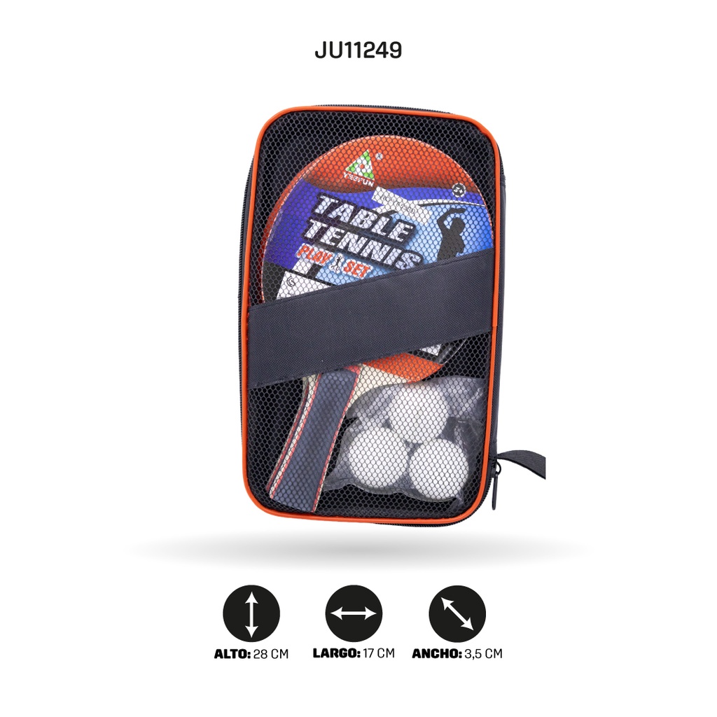 RAQUETA DE PING-PONG CON MANGO DE MADERA [YF536D]