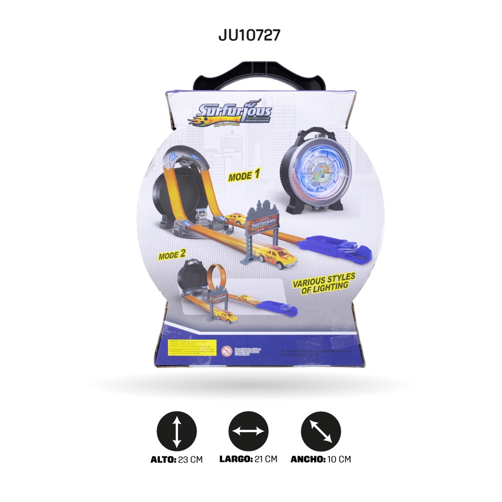 AUTOPISTA 2 EN 1 CON LUCES [8899-28]