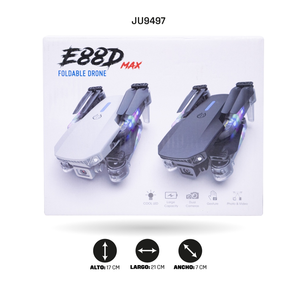 DRONE PLEGLABLE CON CAMARA [E88DMAX]