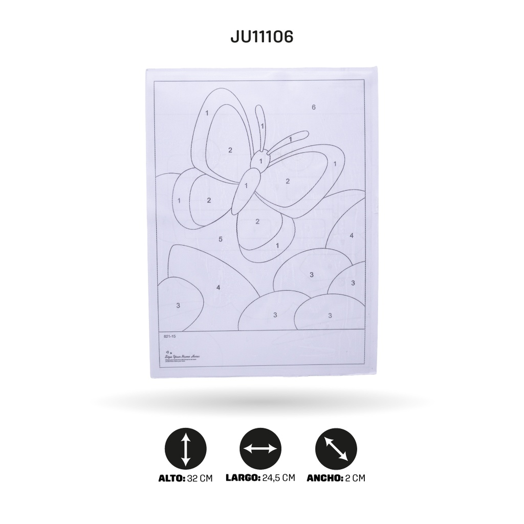 PINTURA DE MARIPOSA CON LANA [621-15]