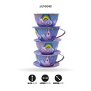 JUEGO DE TÉ ESTAMPADO 15 PIEZAS [996-5C]