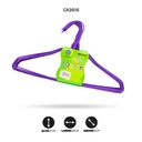 GANCHO DE ROPA METÁLICO PLASTIFICADO GRUESO X60 [PAC70349-3916]