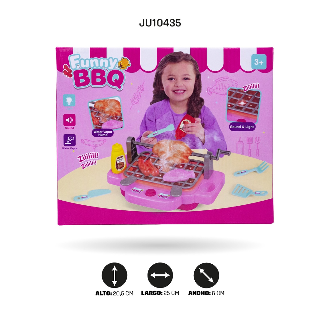 SET DE PARRILLA A VAPOR CON ACCESORIOS [018-58]