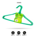 GANCHO DE ROPA METÁLICO PLASTIFICADO GRUESO X60 [PAC70349-3916]