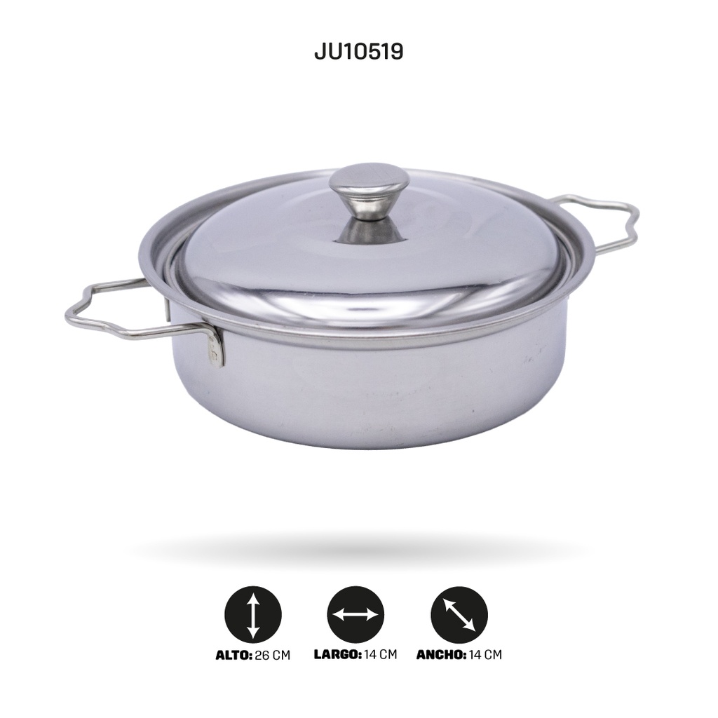 JUEGO DE OLLAS DE ACERO INOXIDABLE  [683G-2]