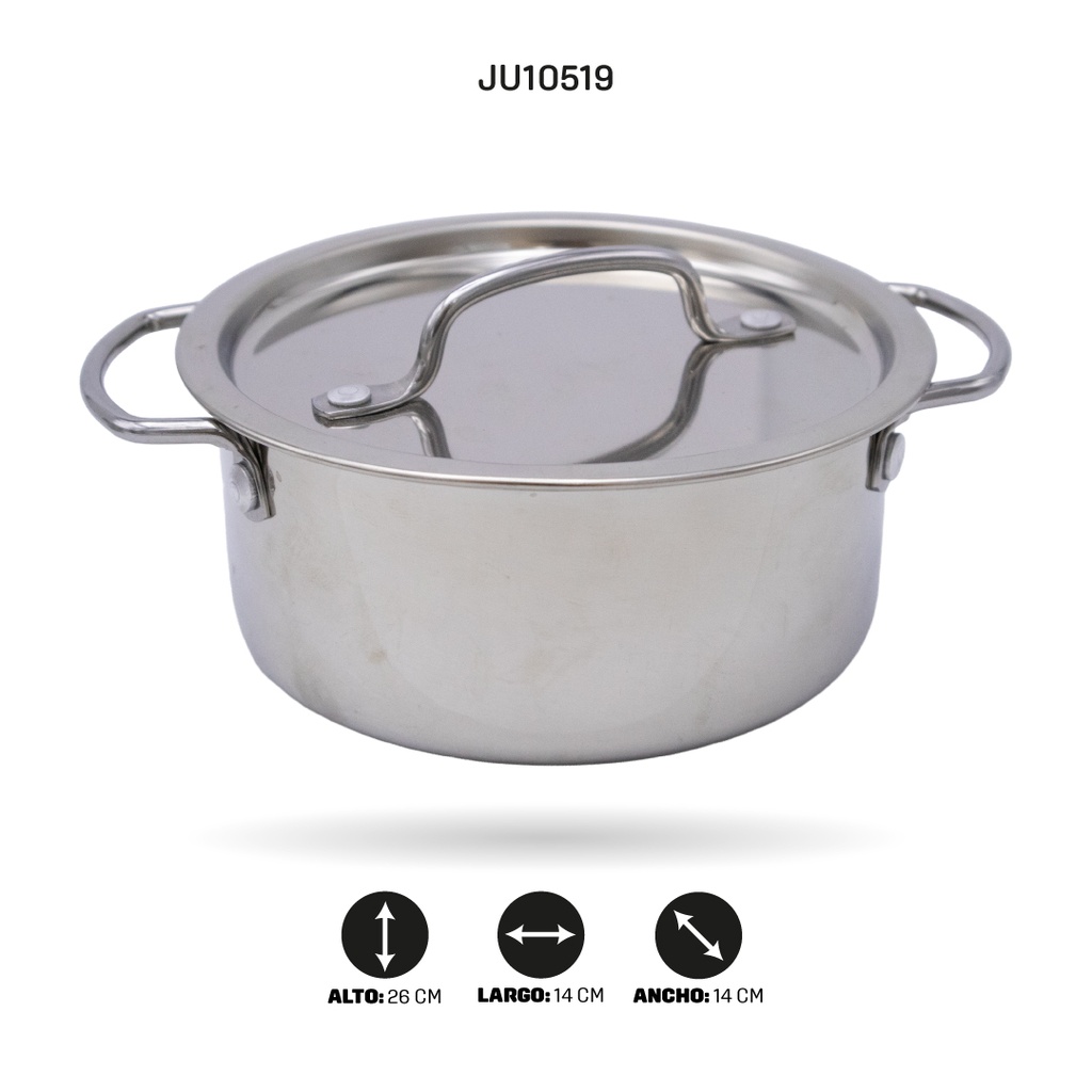 JUEGO DE OLLAS DE ACERO INOXIDABLE  [683G-2]