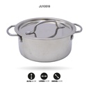 JUEGO DE OLLAS DE ACERO INOXIDABLE  [683G-2]