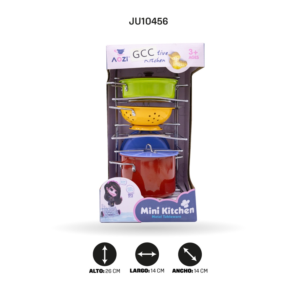 JUEGO DE VAJILLA DE ACERO INOXIDABLE [683G]