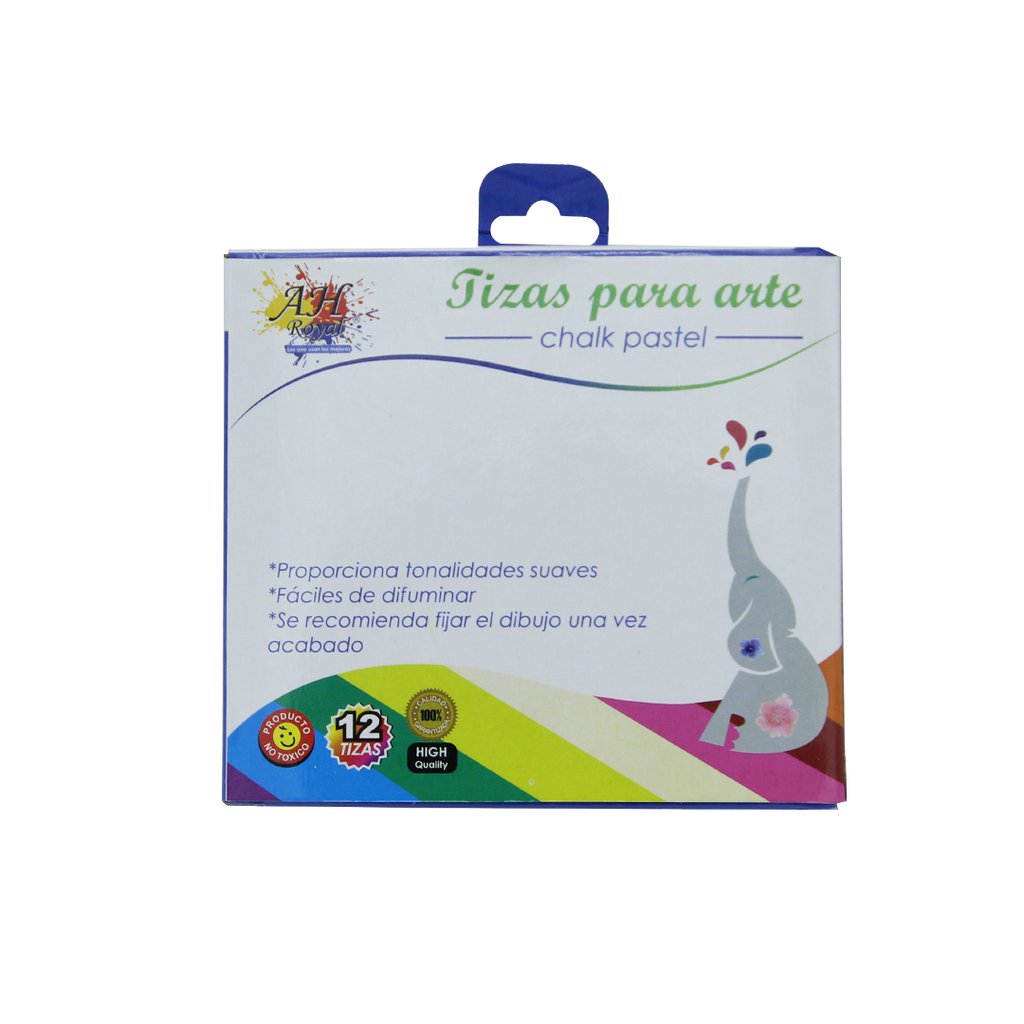 TIZA PASTEL AH ROYAL DISPLAY  X 12 TIZAS [PAC20190-2259 /PAC90028]