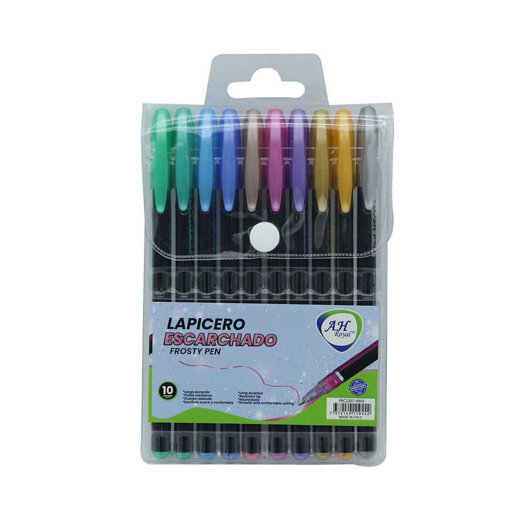 BOLIGRAFO ESCARCHADO X 10 UND [PAC2207-4993]