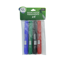 MARCADOR AH ROYAL PERMANENTE BISELADO SURTIDO X4 UNDS(NEGRO, VERDE, AZUL Y ROJO)