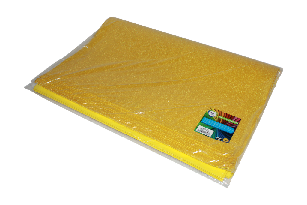 FOAMY PLIEGO AH ROYAL ESCARCHADO AMARILLO X 10 UNDS UNIFICAR [AH51100116]