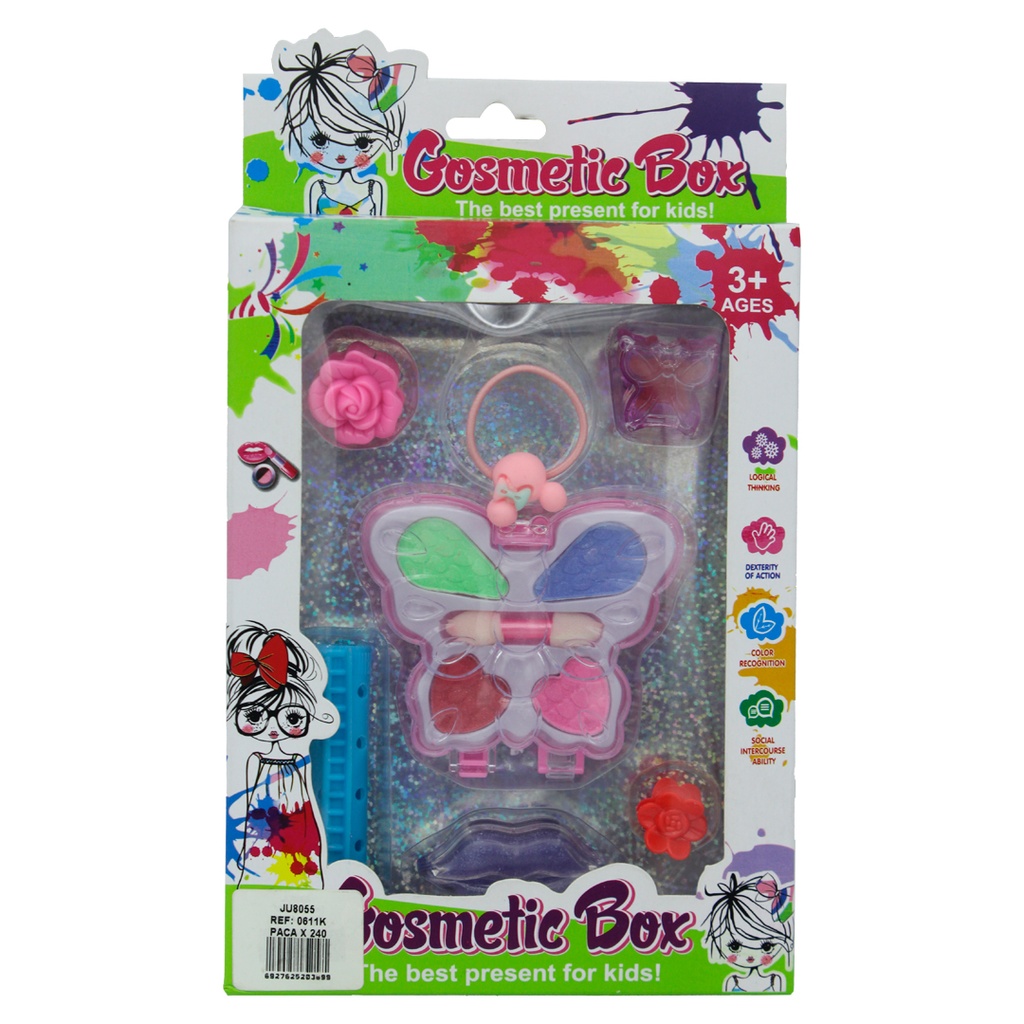 JUEGO COSMÉTICO INFANTIL FIGURA MARIPOSA [0611K]
