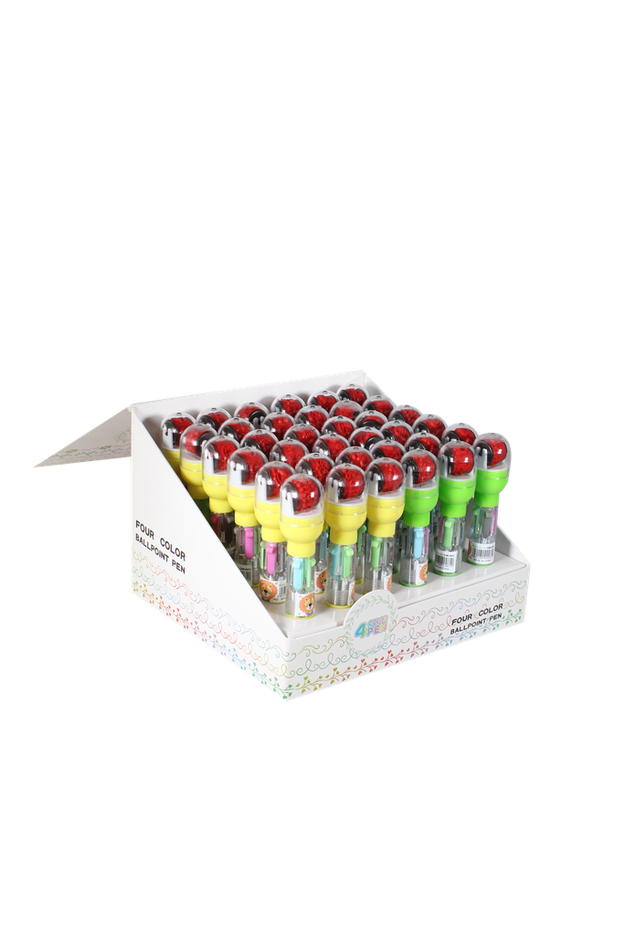 BOLIGRAFO 4 MINAS  CON SELLO COLORES QM-881A
