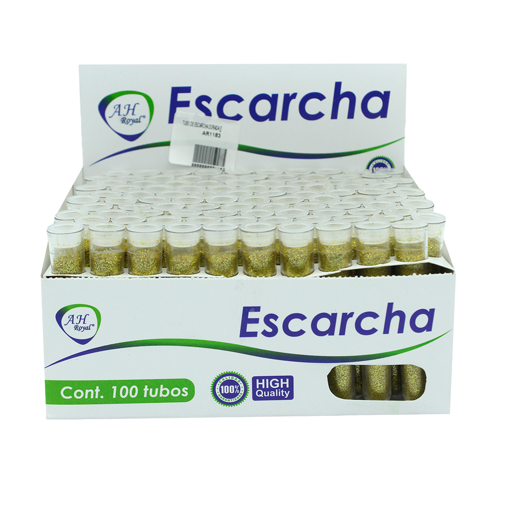 TUBO DE ESCARCHA DORADA []