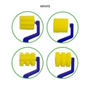 RODILLO AH ROYAL DE ESPUMA EN FIGURAS X 4 [PAC30054-1473]