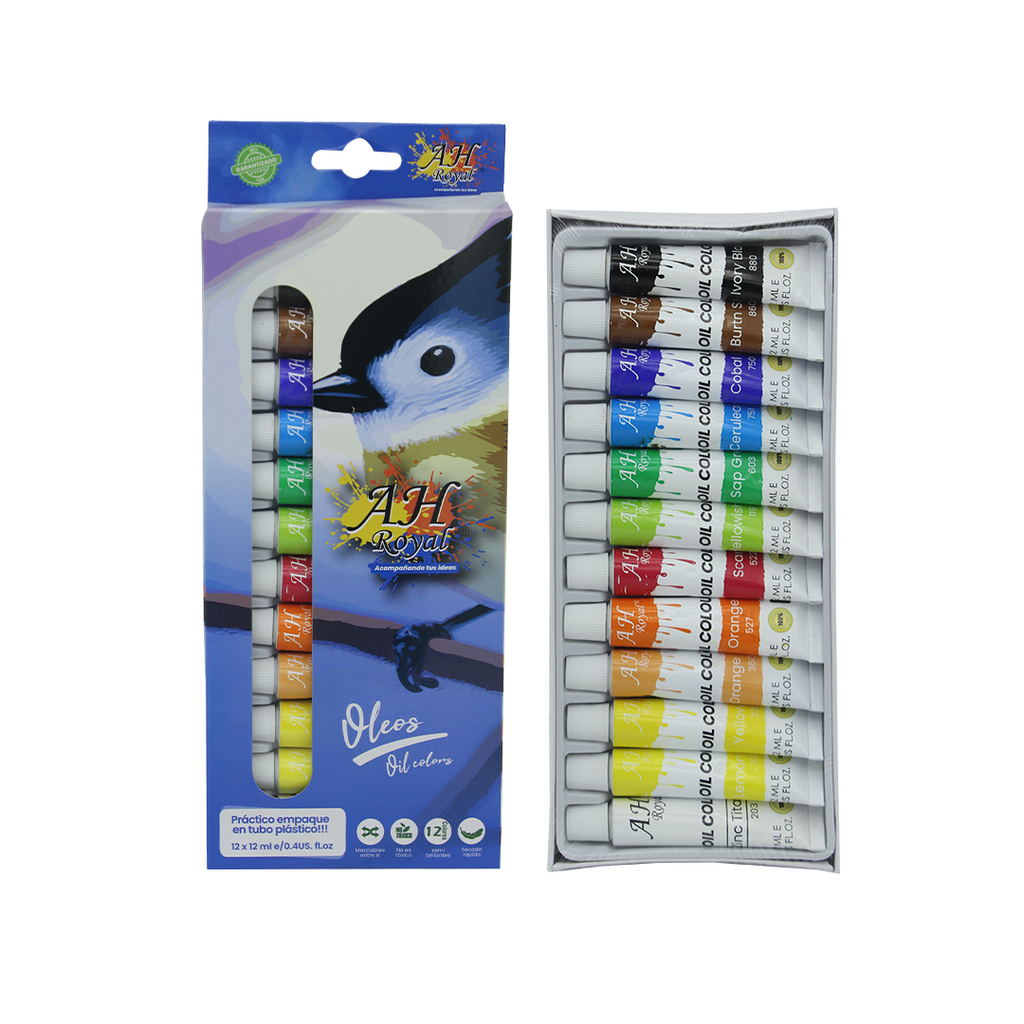 OLEO AH ROYAL X 12 COLORES [PAC3486-1752-PAC90369-1752]
