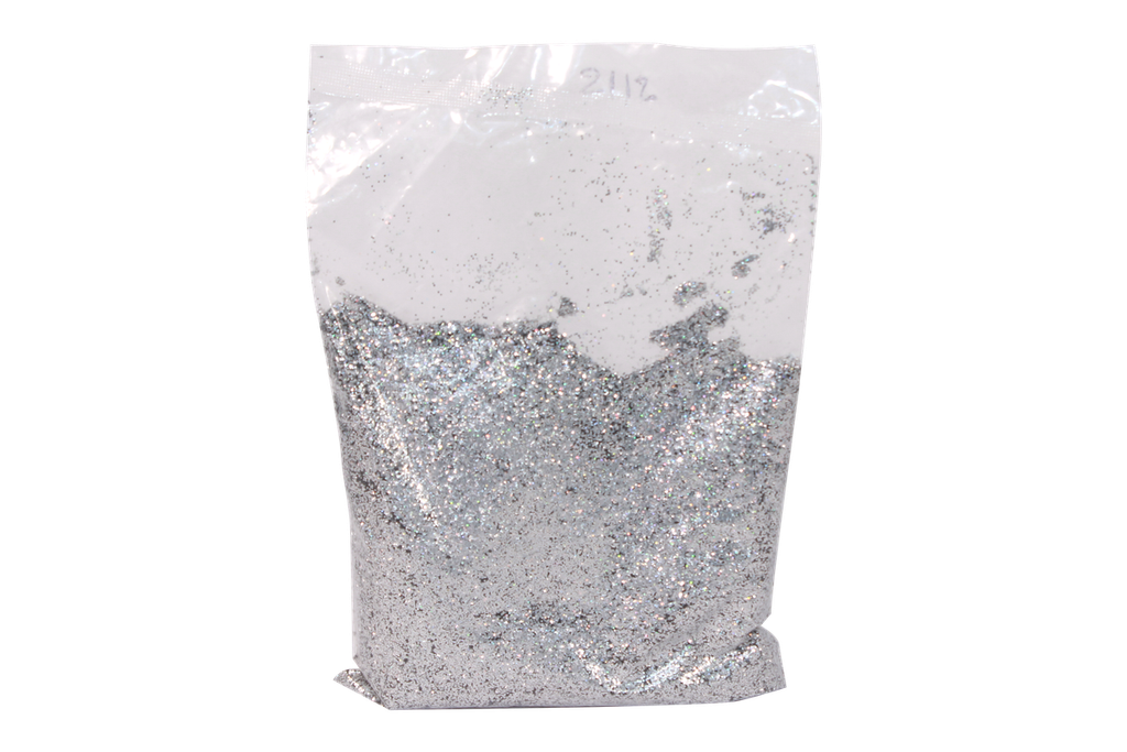ESCARCHA PLATEADA DELGADA REF 1/40"0.60MM CAJA X 25 KILOS []