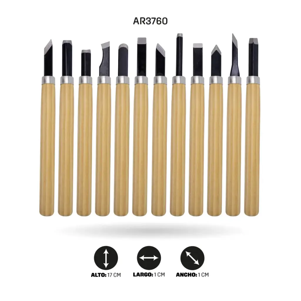 FORMONES PARA MADERA JUEGO X 12 UNIDADES [PAC2308-PAC70063-3760]