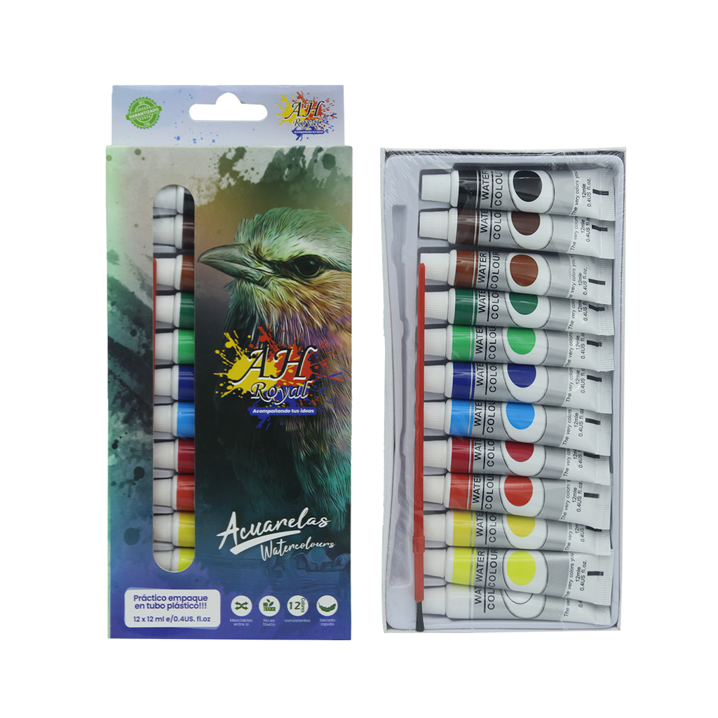 ACUARELA AHROYAL 12 COLORES [PAC70058-4009]