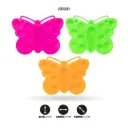PALETA NACIONAL PLASTICA DE COLORES FIGURA MARIPOSA [] 