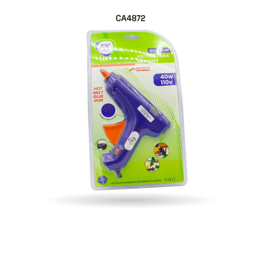 PISTOLA DE SILICONA AHROYAL GRANDE CON SWICH (PAC20394872) [PAC2039-4872]