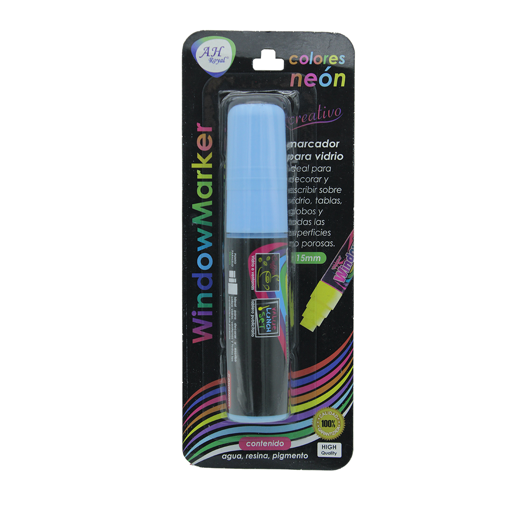 MARCADOR AH ROYAL PARA VENTANA CBM203/1 AZUL CLARO PACA X 144 [PAC2572]