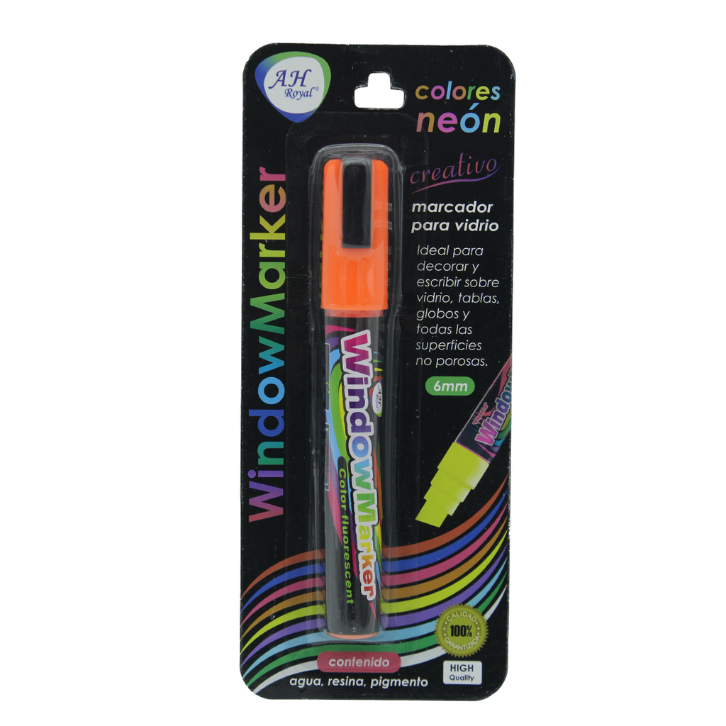 MARCADOR AH ROYAL PARA VENTANA CBM209/1 NARANJA 6 MM [PAC2585]