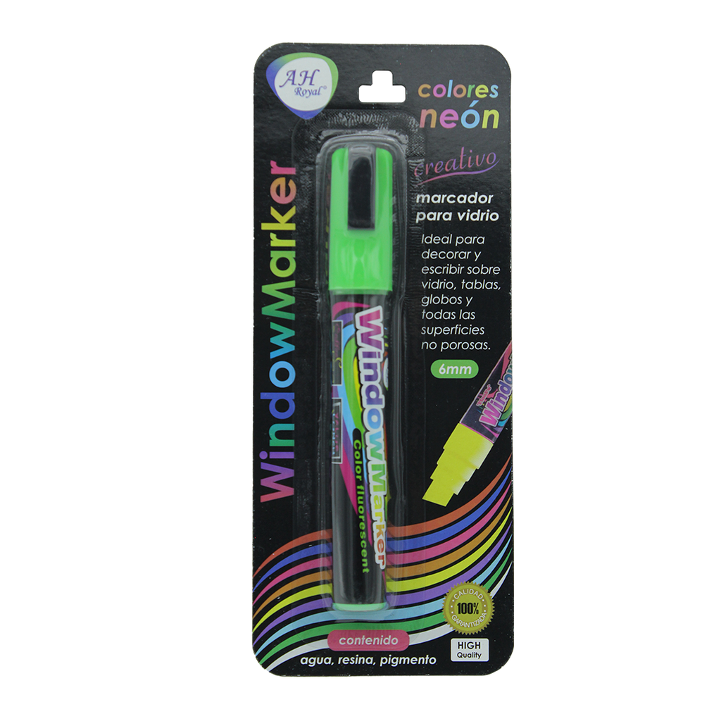 MARCADOR AH ROYAL PARA VENTANA CBM209/1 VERDE 6 MM [PAC2587]