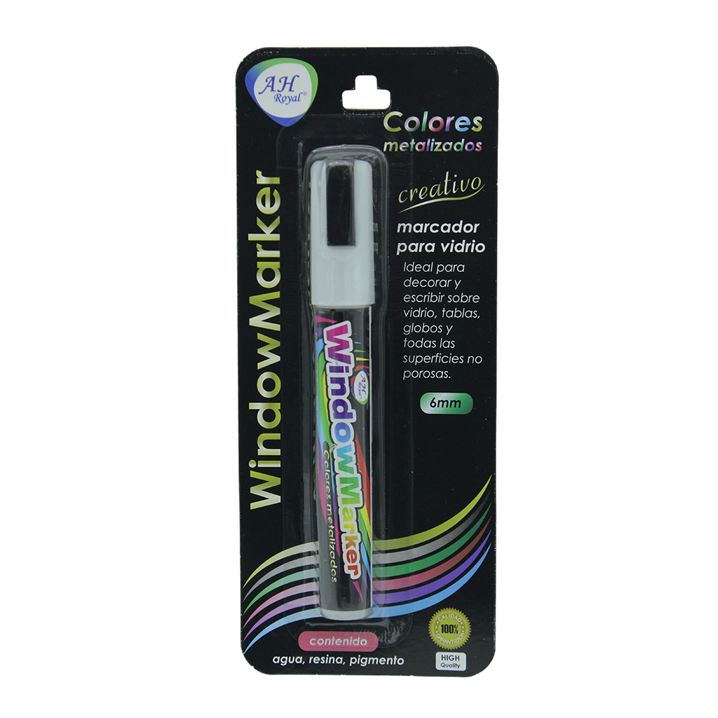 MARCADOR AH ROYAL PARA VENTANA CBM209/1 BLANCO 6 MM [PAC2591]