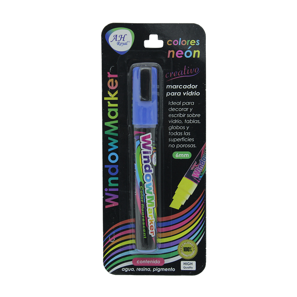 MARCADOR AH ROYAL PARA VENTANA CBM209/1 AZUL 6 MM [PAC2593]