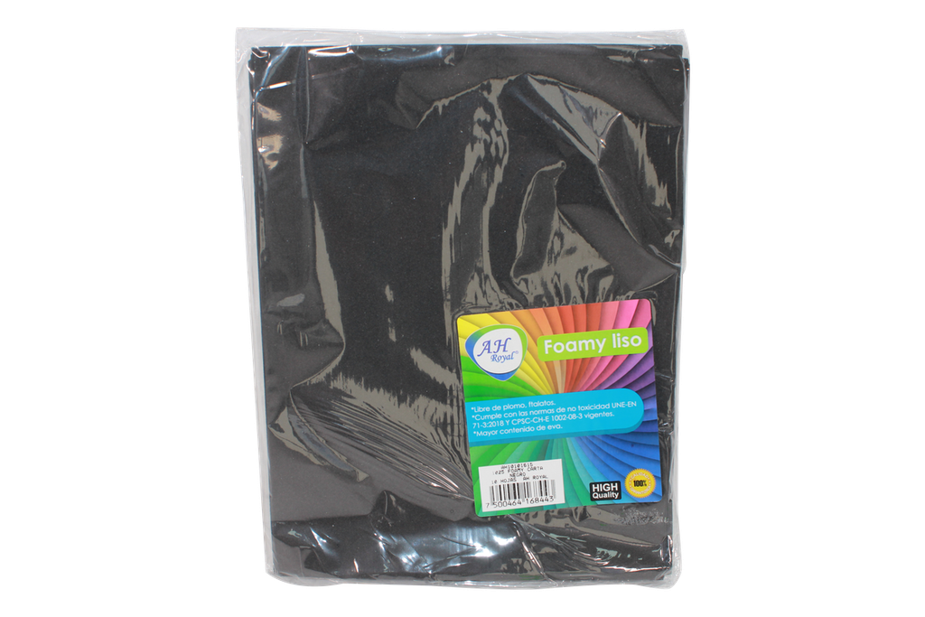 FOAMY CARTA AH ROYAL NEGRO X 10 UNDS [AH10101615-PAC0008-1025]