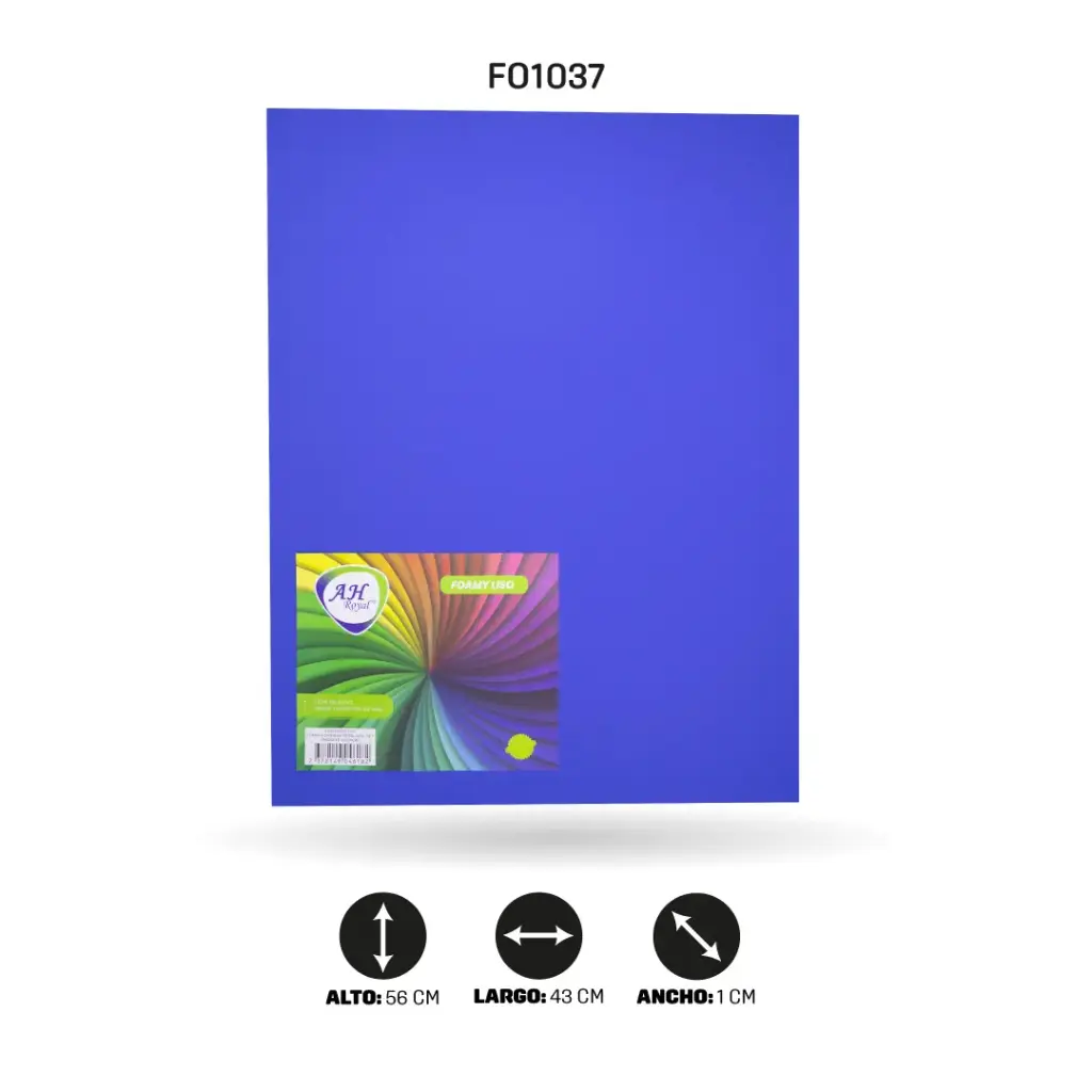 FOAMY 4 CARTA AH ROYAL AZUL REY X 10 UNDS [AH28100515-1037-AH28100515]