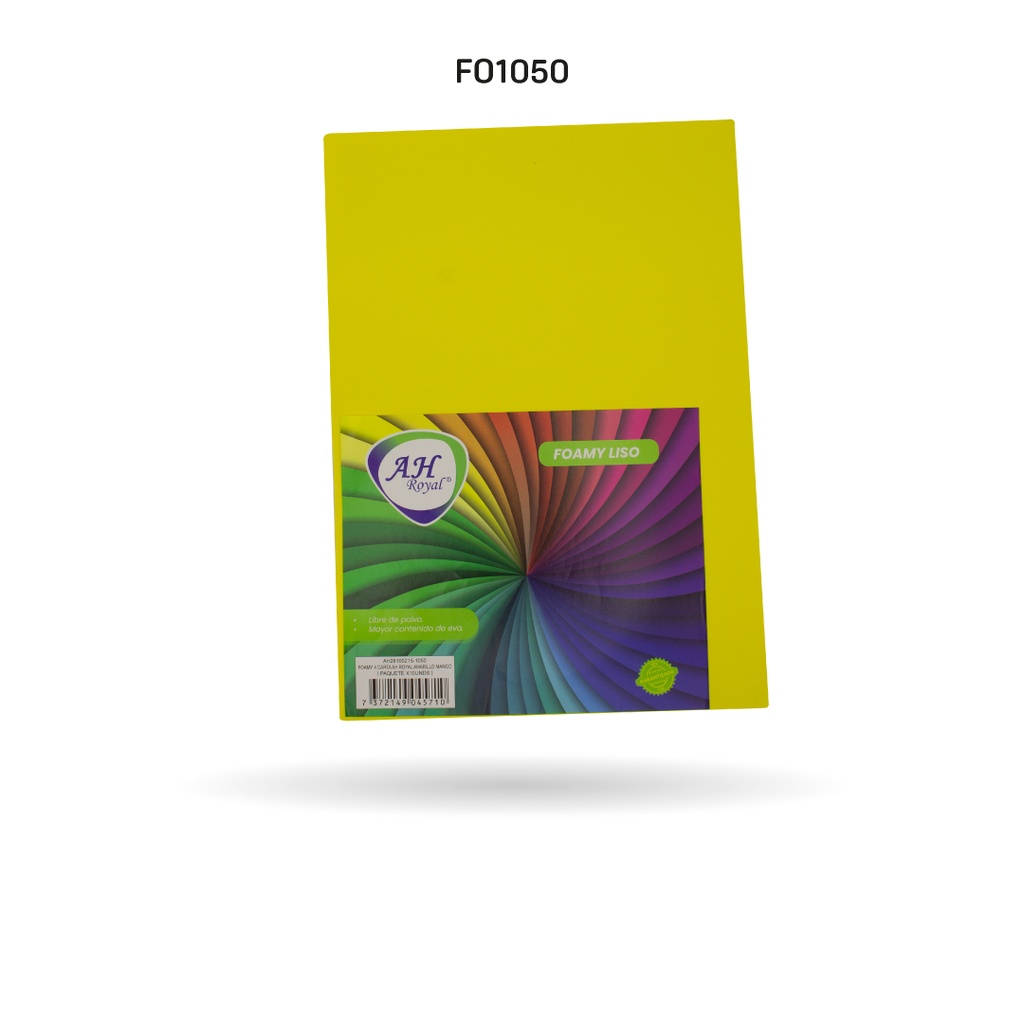 FOAMY 4 CARTA AH ROYAL AMARILLO MANGO X 10 UNDS [AH28100215-1050-AH28100215-PAC40117-PAC0033-1050]