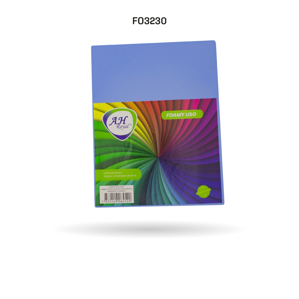 FOAMY PLIEGO AH ROYAL AZUL MEDICO X 10 UNDS [AH50103715-3230-AH50103715-HN114]