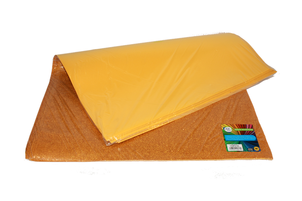 FOAMY PLIEGO AH ROYAL ESCARCHADO DORADO X 10 UNDS [AH51101016-3233-AH51101016]